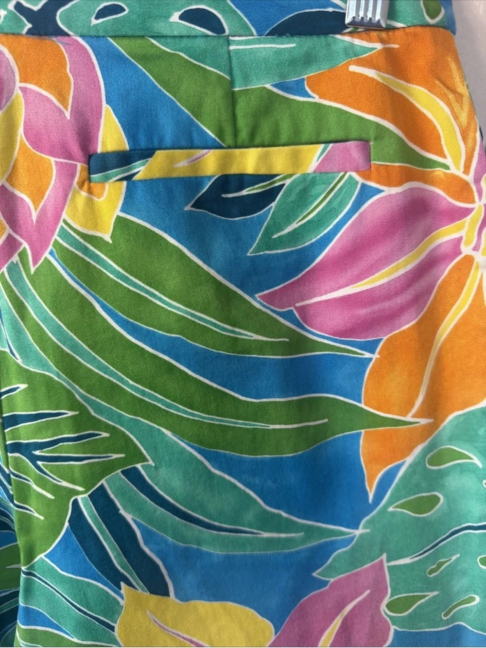 Lauren Ralph Lauren Women’s Tropical Hawaii Floral Ankle Pants Size 8 Stretch